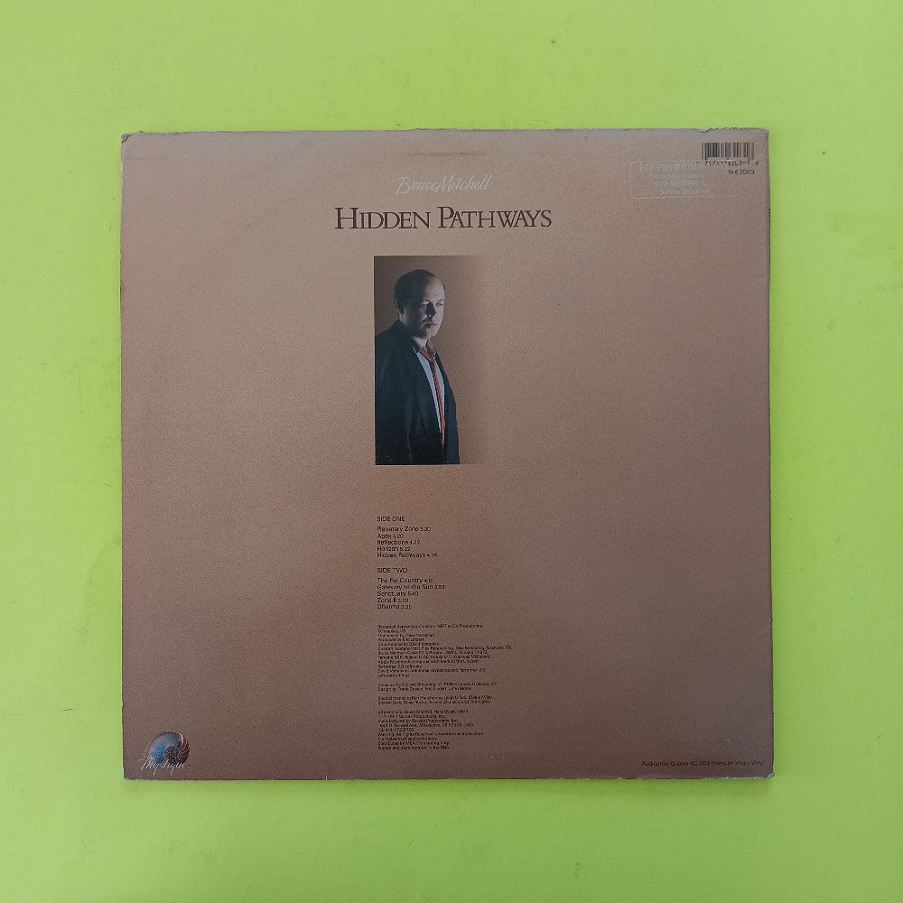 Bruce Mitchell  - Hidden Pathways PROMO - 1987 - N-62003 - Used - VG++ - Vinyl