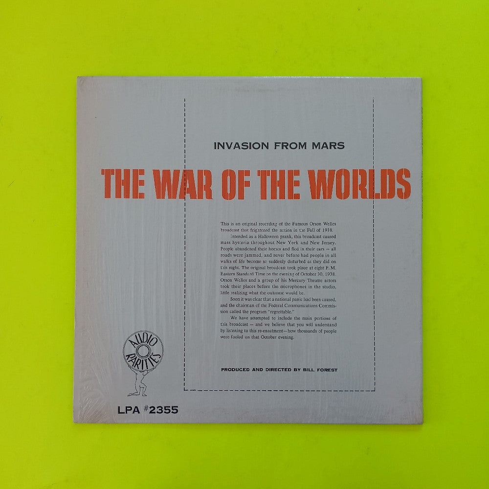 Orson Welles - The War Of The Worlds SHRINK - 1955 - LPA 2355 - Used - VG++ - Vinyl