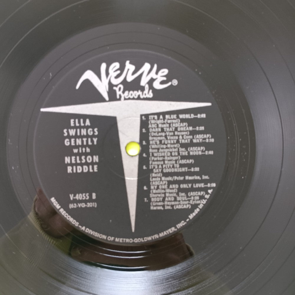 Ella Fitzgerald & Nelson Riddle - Ella Swings Gently With Nelson MONO - 1962 - V-4055 - Used - VG++ - Vinyl