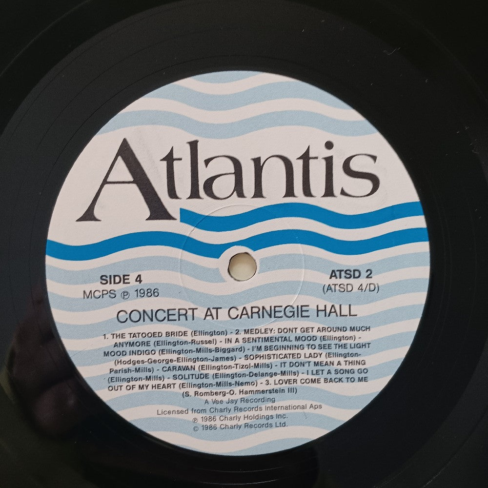 Duke Ellington - Concert At Carnegie Hall 2LP UK - 1986 - ATSD 2 - Used - VG++ - Vinyl